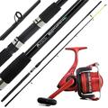 12ft Angling Pursuits Beachcaster Max Sea Fishing Rod + OCEANMASTERER 80 REEL