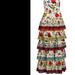 alice + olivia Valencia Spght Strp Maxi Dress Dew Floral - Red