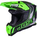 Just1 J22 Carbon Fluo 2.0 Casque de motocross, noir-vert, taille XL