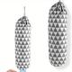 2-Pack Wall-Mounted Plastic Bag Dispenser Trash Bag Holder with Hooks - Washable, Reusable Hanging Organizer for Kitchen Storage and Accessories