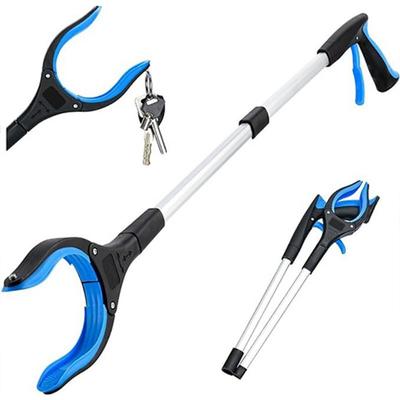 Grabber Reacher Tool 360 Degree Rotating Head, Wide Jaw, 32 Foldable, Lightweight Trash Claw Grabbers for Elderly, Reaching Tool for Trash Pick Up Stick, Litter Picker Arm Extension