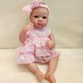 19 inch Reborn Doll Reborn Baby Doll lifelike Gift New Design Creative Lovely Cloth 3/4 Silicone Limbs and Cotton Filled Body Silicone Vinyl with Clothes and Accessories for Girls' Birthday and