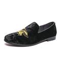 Per uomo Mocassini e Slip-Ons Mocassini comodi Mocassini di vestito Mocassini Classici Classico Informale Formale Matrimonio Giornaliero Felpato Tacco alto Comodo Antiscivolo Mocassino Nero Blu