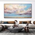 Hand painted Sky Landscape Oil Painting Abstract Cloud Texture painting Hand Thick Clouds Calm painting Wall Art Modern Home Wall Decor Minimalist 3D Mural Decor seascape oil painting wave painting