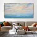 Hand painted Sky Landscape Oil Painting Abstract Cloud Texture painting Hand Thick Clouds Calm painting Wall Art Modern Home Wall Decor Minimalist 3D Mural Decor seascape oil painting wave painting
