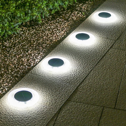 luce solare sotto terra 28led luce esterna impermeabile da prato luce da ponte interrata lampada da patio solare led giardino cortile prato passerella decor applique da parete solare