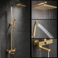 rubinetto della doccia, sistema doccia doccia a pioggia sistema di soffione body jet massaggio set doccia inclusa soffione doccia sonoro doccia a pioggia antico stile vintage nichel spazzolato