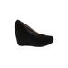 Fergalicious Wedges: Black Print Shoes - Women's Size 9 - Round Toe