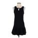 Kate Spade New York Casual Dress - Mini Keyhole Sleeveless: Black Print Dresses - Women's Size Small