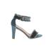 CATHERINE Catherine Malandrino Heels: Blue Shoes - Women's Size 8 1/2 - Open Toe