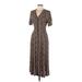 Jamie & Layla Casual Dress: Brown Dresses - Women's Size Medium