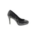 White House Black Market Heels: Pumps Stiletto Cocktail Black Shoes - Women's Size 7 1/2 - Round Toe