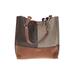 Calvin Klein Shoulder Bag: Pebbled Brown Print Bags