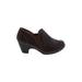 Croft & Barrow Heels: Burgundy Shoes - Women's Size 7 1/2