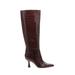 Marc Fisher LTD Boots: Burgundy Solid Shoes - Women's Size 8 - Pointed Toe