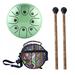 Perfect Quality Hand Pan Handpan Tongue Tank Drum 5.5 Inch Percussion(Green)