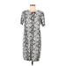525 America Casual Dress: Silver Snake Print Dresses - Women's Size Medium