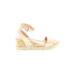 Steve Madden Wedges: Espadrille Platform Summer Tan Print Shoes - Women's Size 7 - Open Toe