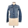 H&M Denim Jacket: Short Blue Jackets & Outerwear - Women's Size 8