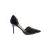 J.Crew Heels: Slip-on Stiletto Cocktail Party Blue Solid Shoes - Women's Size 9 1/2 - Pointed Toe