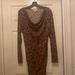 Michael Kors Dresses | Michael Kors Body Conscious Leopard Print Dress. Long Sleeves, Ruching On Sides | Color: Brown | Size: S