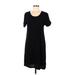 James Perse Casual Dress - Shift: Black Solid Dresses - Women's Size Medium