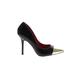 Charles Jourdan Heels: Slip-on Stiletto Minimalist Black Shoes - Women's Size 10 - Pointed Toe