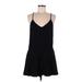 Gap Casual Dress - Mini V Neck Sleeveless: Black Solid Dresses - Women's Size Medium