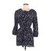 Fei Casual Dress - Mini: Black Print Dresses - Women's Size 6