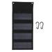 40W 4 Fold Solar Panel Charging Bag Folding Bag Foldable Monocrystalline Solar Panel Charger for Outdoor Camping Hiking Emergency Charging Black