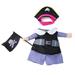 Pirate Dog Costume Pet Clothes Cat Apparel for Dog Cat Halloween Christmas Holiday Party Cosplay - L