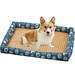 Dog Cooling Mat Cooling Pads for Dogs Cats Summer Pet Dog Self Cooling Mat Rattan Cool Mat Dog Kennel Pet Sleeping Mat for Small to XXX-Large Dogs Cat Pattern - M(19.7 x15.75 x1.1 )