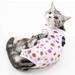 Cat Surgical Recovery Suit After Surgery Wear Pajama Suit Home Indoor Pets Clothing(Strawberry) - L
