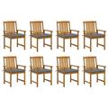 Andoer parcel Chairs 8 Pcs Cushions WoodWith CushionsChair Patio Furniture Chairs Patio Chairs Chair Deck Lawn Patio Chair With Pcs Patio Chair Lawn Balcony Style Vidaxl Barash