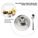 Cabilock Egg Cups for Soft Boiled Eggs with Spoon Metal Egg Holder Egg Cup Holder Stainless Steel Egg Cups Plates for Hard Boiled Egg Spoon Breakfast Brunch Kitchen Restaurant Display Silver