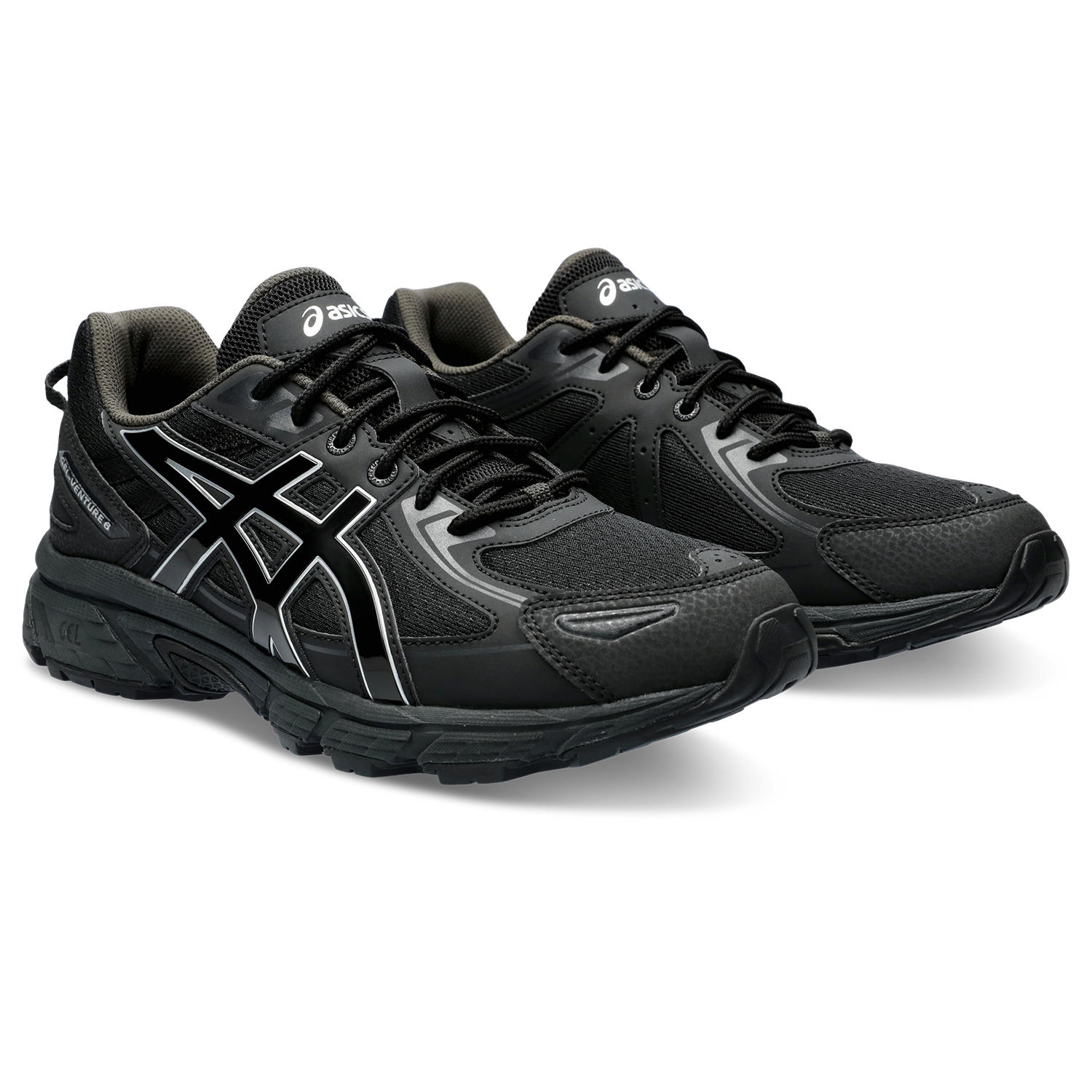 Sneaker ASICS SPORTSTYLE "GEL-VENTURE 6", Herren, Gr. 40,5, schwarz, Synthetik, Textil, mehrfarbig, Schuhe Sneaker