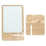 Assemble The Wooden Mirror Makeup Wall-mounted Mirrors Supply Single Sided Aluminum