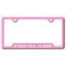 Cadilac Escalade Laser Etched Logo Cut-Out License Plate Frame (Pink)