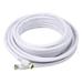 Monoprice 25 CL2 Quad Shielded RG6 F Type 18AWG Coaxial Cable White 104060