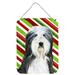 Carolines Treasures SS4566DS1216 Bearded Collie Candy Cane Holiday Christmas Wall or Door Hanging Prints 12x16