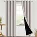 H.VERSAILTEX 100% Blackout Curtains grommet Room Darkening Curtains Window Drapes Thermal Insulated Curtains with black lining for Living Room 52 x 96 Inches Panels (2 Panels Pumice Stone)