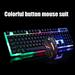 USB Gaming Keyboard and USB Mouse Combo LED Backlit Keyboard Firm Durable Colorful Glowing Gaming Mouse Computer Accessories