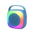 VIVAWM Bluetooth Colorful Streamer Speaker Outdoor Portable Wireless Bluetooth Speaker High Power Shock Subwoofer 360 Surround Sound Hifi Speaker Support USB And FM