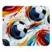 Football Gaming Mouse Pad Desk Mat Desk Pad Non-Slip Rubber Bottom Printed Square 8.3x9.8 Inch - Suitable for Office and Gaming
