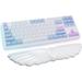 Cloud Wrist Rest Keyboard White Cloud Palm Rest with PU Leather Memory Foam Cute Keyboard Rest for Wrist Support and Arm Rest Desk Cloud Wrist Pad for PC Gaming/Hand Cushion/Computer/Office