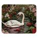 Swan Square Non-Slip Rubber Bottom Printed Desk Mat Mouse Mat Gaming Mousepad Desk Pad - 8.3x9.8 Inch Suitable for Office and Gaming