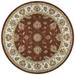 Rizzy Rugs Volare Area Rug VO1244 Rust Bordered Vines 8 x 8 Round