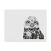 Trademark Fine Art Owl Line Art Canvas Art by Let Your Art Soar