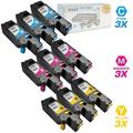 LD Compatible Replacements for Dell Color Laser C1660w Set of 6 Laser Toner Cartridges Includes: 2 332-0400 Cyan 2 332-0401 Magenta and 2 332-0402 Yellow CDELLC1660CMYPK9AMZ_WAL