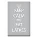 Ready2HangArt Keep Calm and Eat Latkes Wrapped Canvas Wall Art